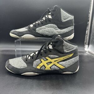 Asics Shoes Mens 9.5 Snapdown 2 Wrestling Sneakers Black Lace Up Mid 1081A027